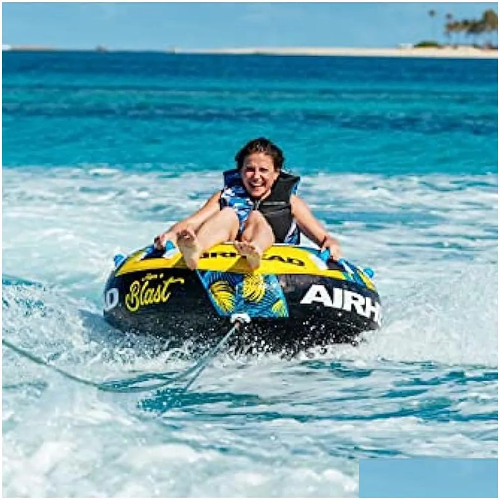 Rafts/Inflatable Boats Airhead Blast Towable Tube For Boating With 1-4 Rider Options Racing Drop Delivery Sports Outdoors Water Sports Dhx2K