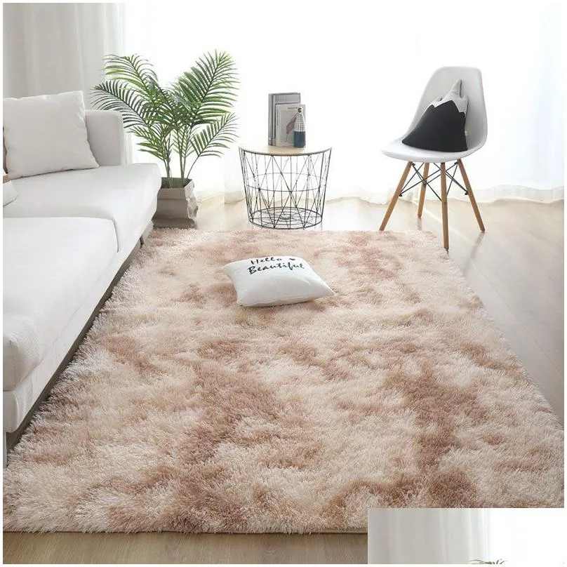 fluffy pure carpets for living room large soft rugs anti skid shaggy area rug dining room home floor mat 80x120cm