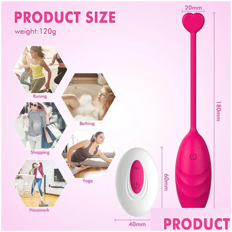 Leg Massagers Wireless Remote Control Vibrating Egg Powerf Y Toys For Couples G-Spot Vibrator Clitoris Stimator Love Adts Toy Drop Del Dhgei