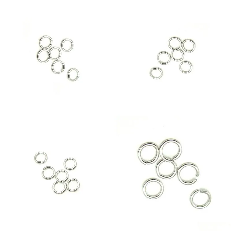 100pcs lot 925 sterling silver open jump ring split rings accessory for diy craft jewelry gift w5008 259o