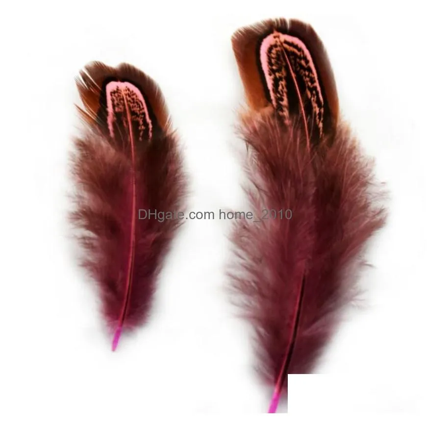 100pcs 610cm pheasant feather tails tail feathers fan for craft sewing apparel wedding party home decoration3970342