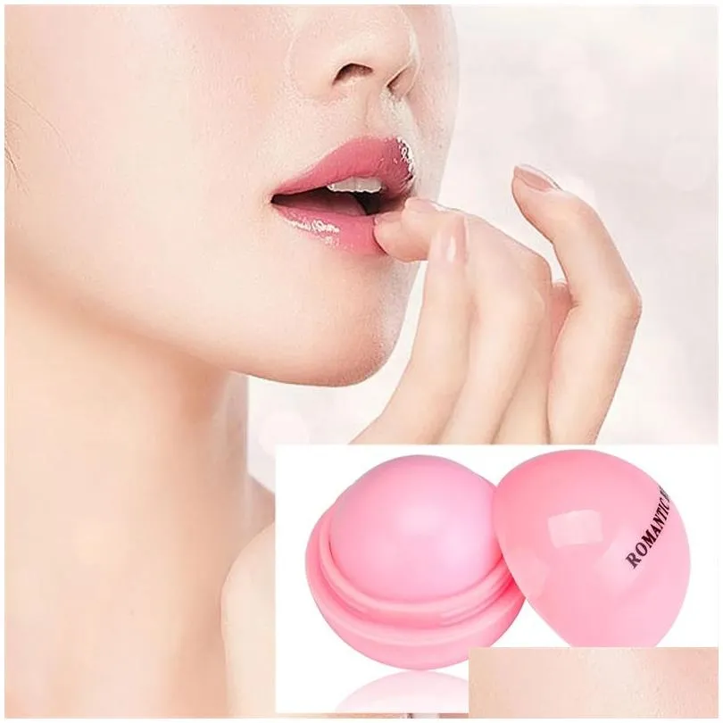 Lip Balm 6 Colors Ball Lip Balm Gloss Fruit Flavour Hydrating Natural Plant Makeup Lipstick Sweet Taste Embellish Drop Delivery Health Dhljt