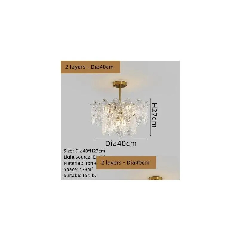 chandeliers modern french romantic luxury glass art ceiling chandelier for living room restaurant bedroom kitchen loft indoor led