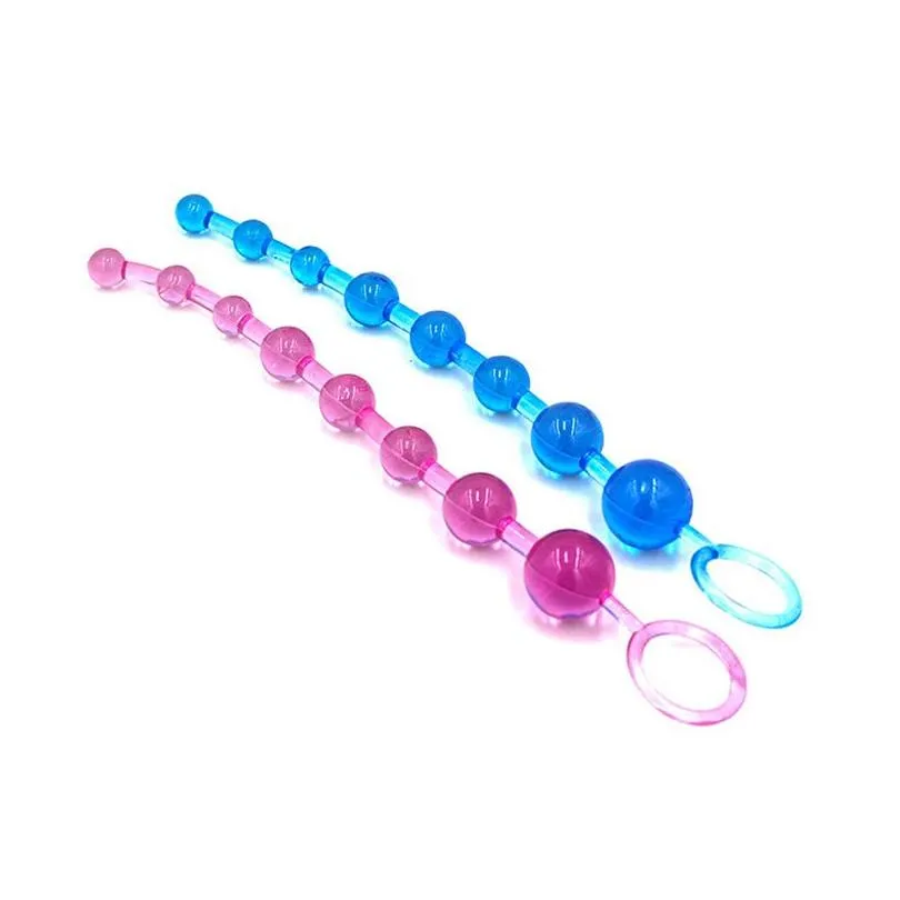 Leg Massagers Anal Beads Stimator Flexible 10 Balls Butt Plug Anals Dildo Masr Adt Y Toys For Women And Men Drop Delivery Health Beaut Dhanz