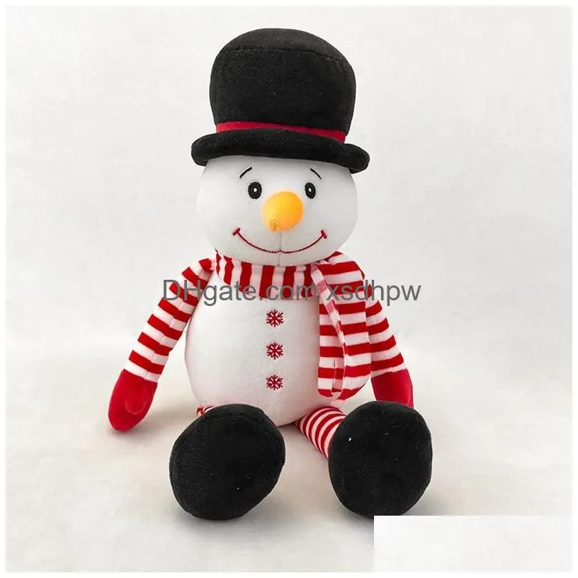 wholesale santa claus dolls elk plush toys snowman dolls cloth dolls christmas gifts activity gifts
