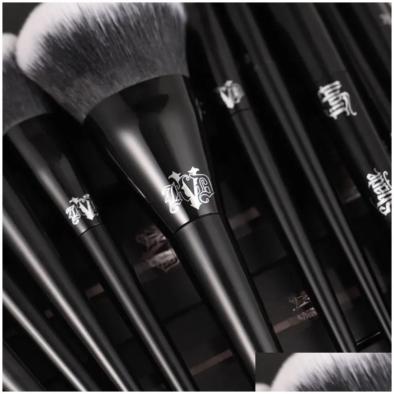 Makeup Tools Kvd Brushes Series Ber Powder Foundation Concealer Eye Shadow Blending Cosmetic Beauty Make Up Brush Tool Maquiagem Drop Dhbbn