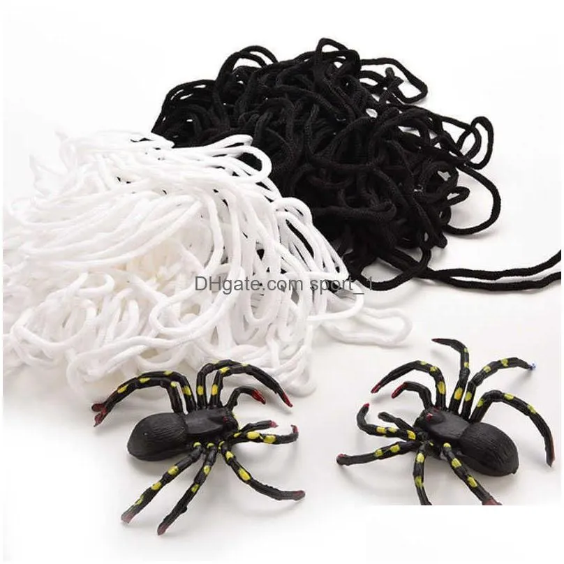 stretchy spiderweb halloween cobweb terror party decoration bar haunted house halloween spiders web halloween decor p08273678643