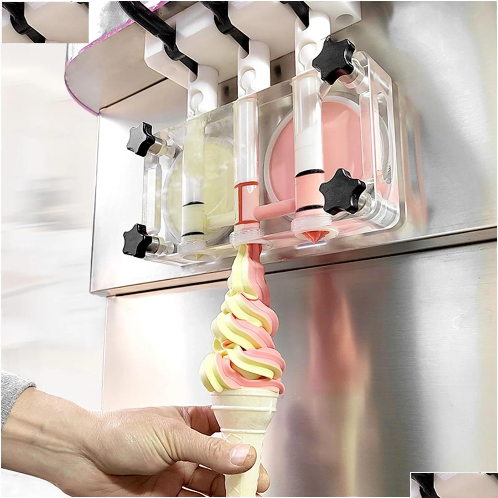 Ice Cream Tools Desktop Gelato Soft Ice Cream Hine Yogurt Icecream For Cafes Bars Restaurant Equipment Tool Drop Delivery Home Garden Dhsfv