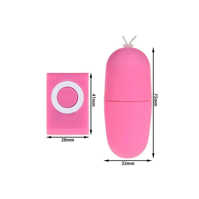 Leg Massagers 20 Speed Remote Control Wireless Vibrator Mp3 Vaginal Vibrating Egg Waterproof Masturbator Toys For Drop Delivery Health Dhysb