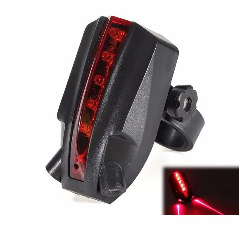 Bike Lights 2 Laser5 Led Rear Bicycle Tail Light Beam Safety Warning Red Lamp Cycling Luz Bicicleta Luces Accessories 230815 Drop Del Dhlkr
