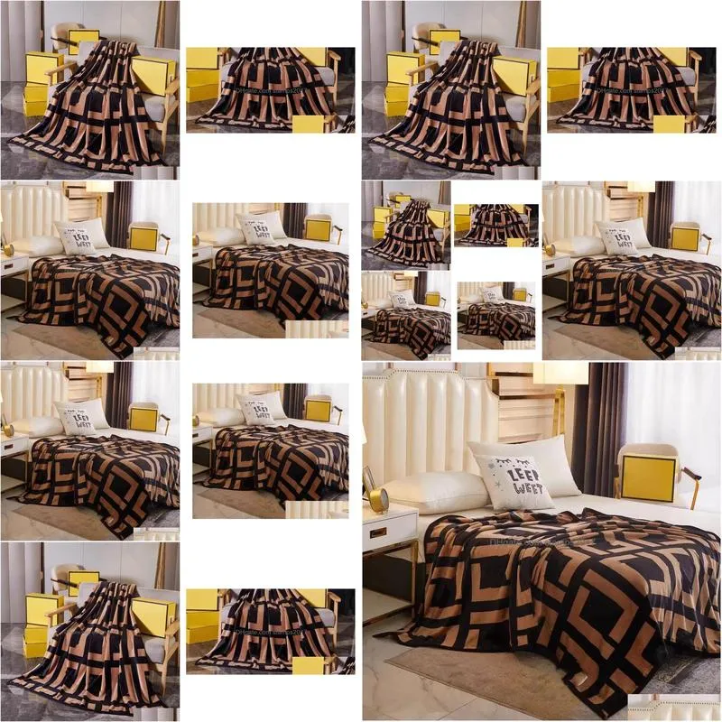 quality sable fur fashion brand blanket foreign trade thickened flannel nap air conditioning blanket