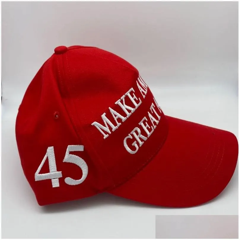 Trump Activity Party Hats Cotton Embroidery Basebal Cap 45-47Th Make America Great Again Sports Hat Drop Delivery Dh3Sa