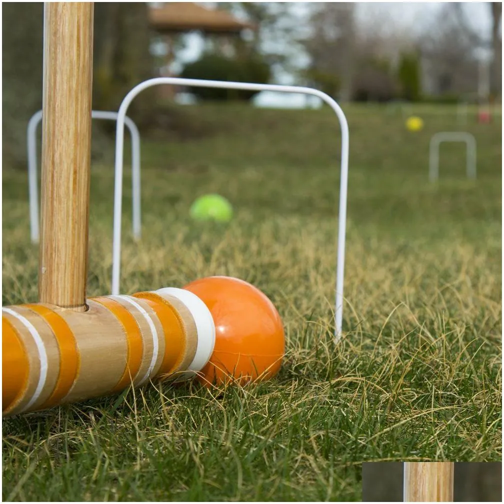 Outdoor Games & Activities Complete Croquet Set With Carrying Case 6 Players By Drop Delivery Sports Outdoors Leisure Sports Games Dhewp