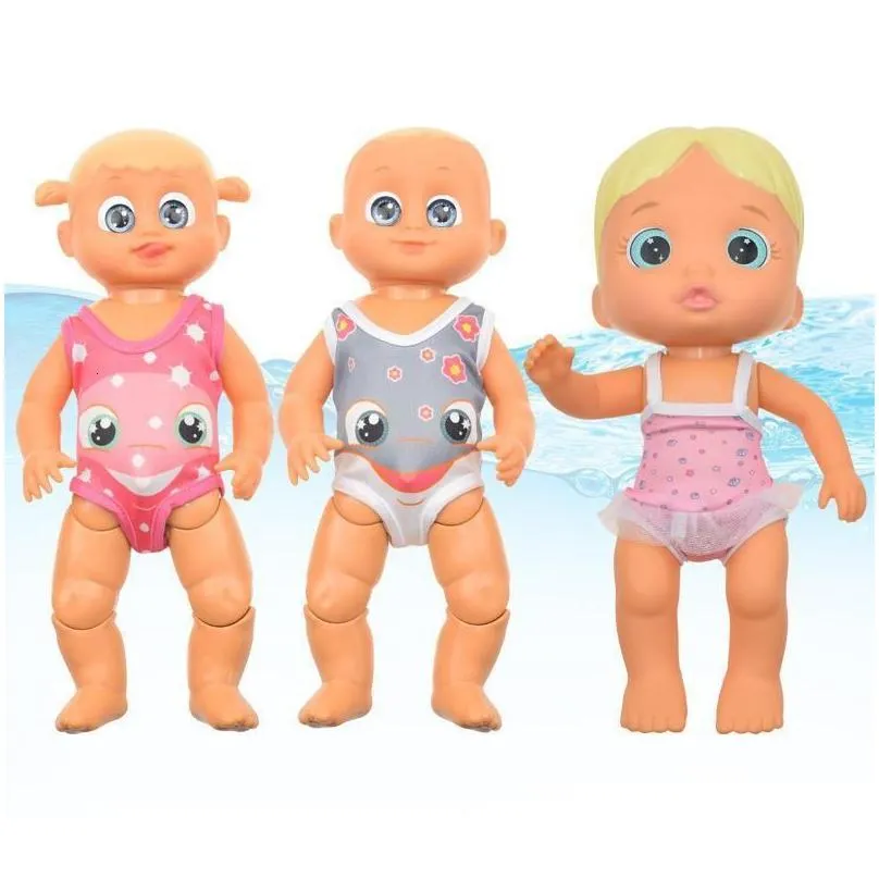 Bath Toys Baby Swimming Doll Waterproof Pool Water Games Partner Education Smart Electric Joint Movable Kid Girl Boys Drop Delivery Dhe8F