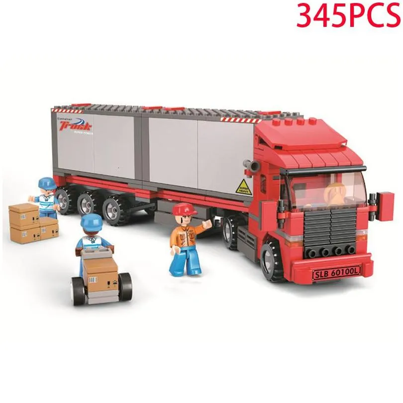 Blocks City Speed Forma Transporter Bricks Big Cargo Truck Building Car Figures Set Vehicle Model Childrens Toys Gift 230802 Drop Del Dhwqe