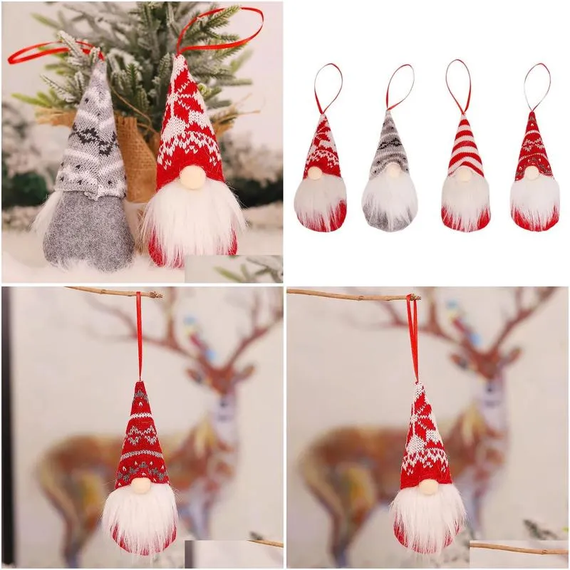 Christmas Decorations Christmas Ornaments Handmade Swedish Tomte Gnomes P Scandinavian Santa Tree Hanging Decoration Home Decor Jk2009 Dhspm