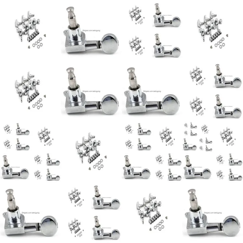 6r right 6l left 3l3r string tuning pegs tuners tuner chrome inline guitar machine head 6r right3133219