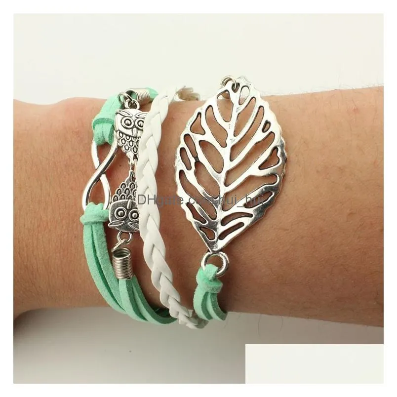 multilayer wrap bracelet charm inspired tree of life love heart believe infinity bracelets for women kids fashion jewelry
