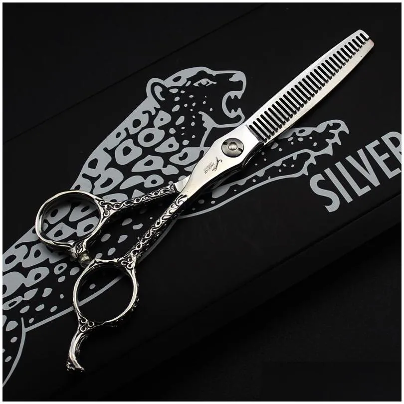 Scissors & Shears 6 Inch Hairdressing Scissors Professional High Quality Hair Cuttingaddthinning Sets Salon Shears Barber Tools Shop D Dhv3C