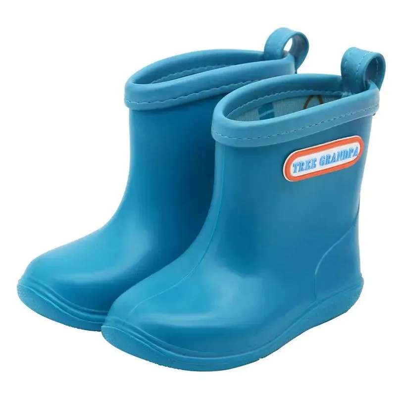 Boots Kids Rain Girls Boys Rainboots Pvc Waterproof Mid-Calf Water Shoes Soft Rubber Anti-Slippery Children Toddler Drop Delivery Dhgso
