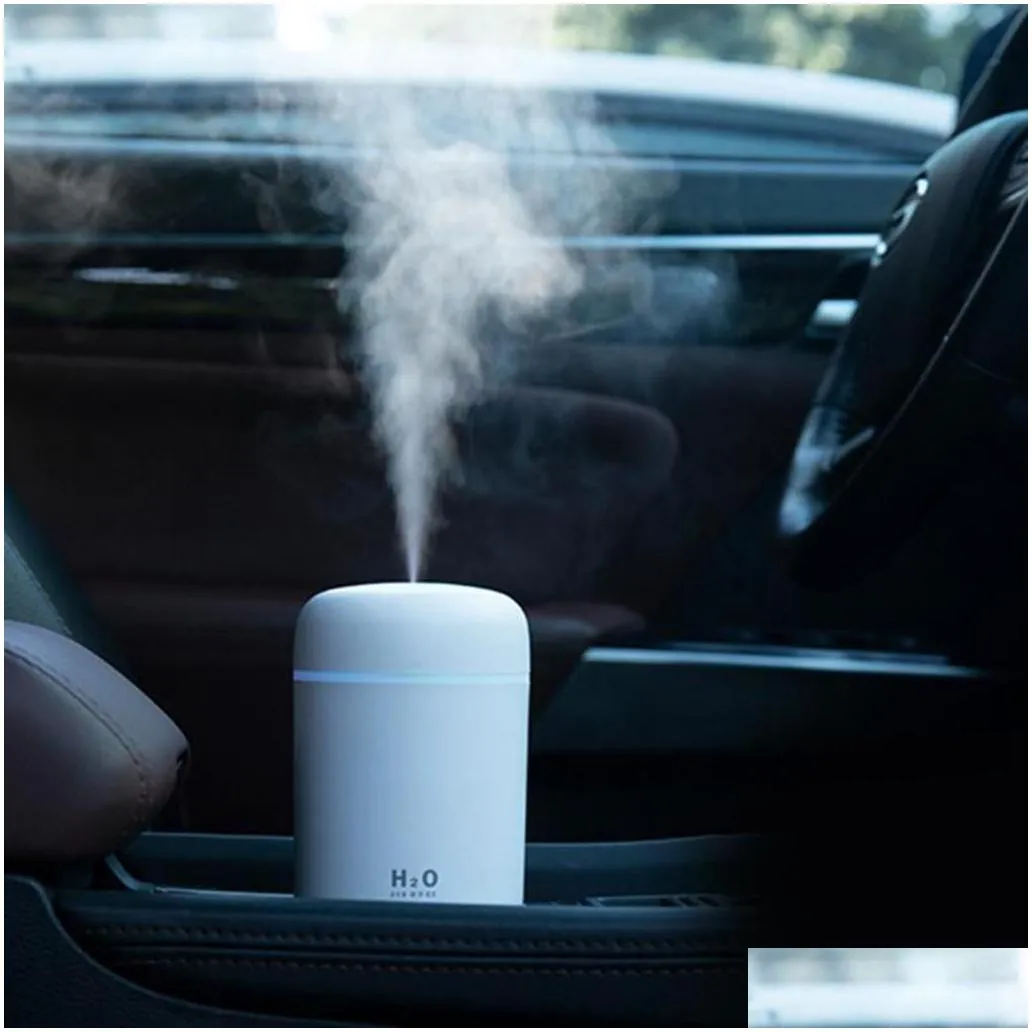 Aromatherapy Portable Air Humidifier 300Ml Trasonic Aroma  Oil Diffuser Usb Cool Mist Maker Purifier Aromatherapy For Car Hom Dhjah