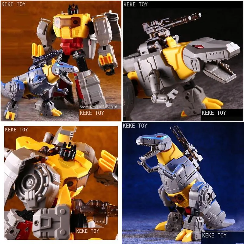 Action & Toy Figures Action Toy Figures Transformation G1 Kbb Tyrone King Grimlock Wave Blaster Hand Make Assembly Model Figure Robot Dhvia