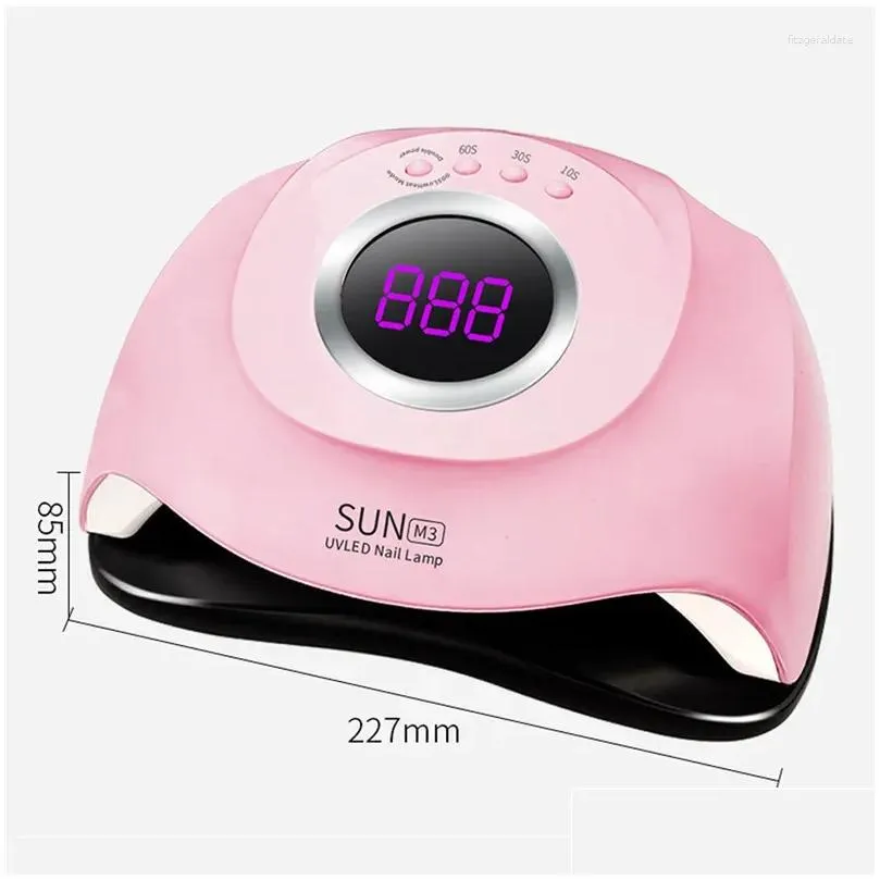 Nail Dryers 180W Gel Lamp Led Dryer With Lcd Display Diy Manicure Tools Uv For All Varnish Drop Delivery Dhzrk