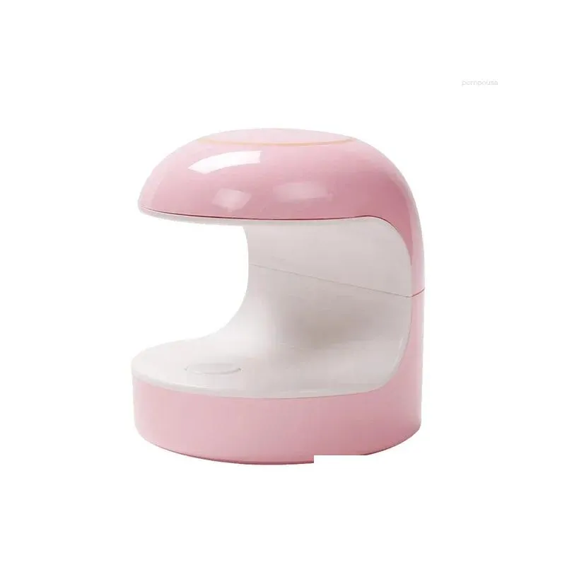 Nail Dryers Mini Egg-Shaped Lamp Uv/Led Drying Portable Single Fingernail Polish Glue Baking Manicure Accessories Drop Delivery Dh9Tz
