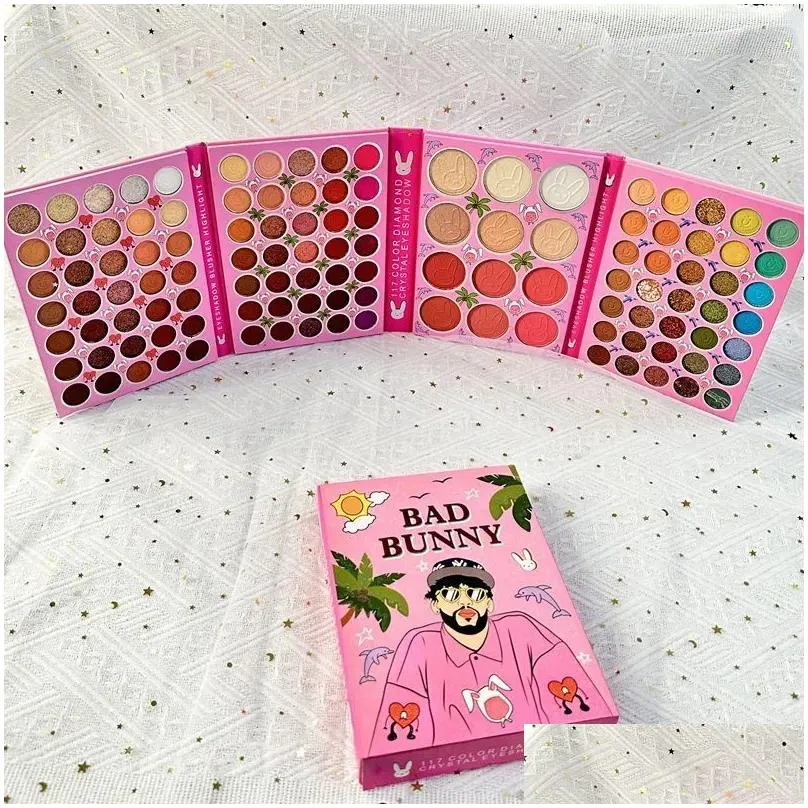 Eye Shadow Tramo Same Style Professional Glitter Bright S Quinnss Makeup Colorf Eyeshadow Palette 230808 Drop Delivery Dhoai