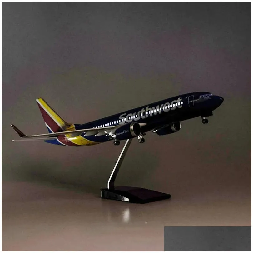 Aircraft Modle 1/85 Ratio 47Cm 737-700 B737-700 Southwest Airlines W Smooth Wheel Die-Casting Plastic Resin Model Toy Drop Delivery Dhh7U
