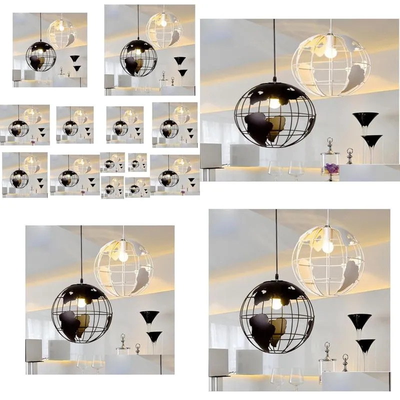 Pendant Lamps Creative Art Chandelier Nordic Modern Minimalist Globe Single Head Lamps6747535 Drop Delivery Lights Lighting Indoor Lig Dhsav