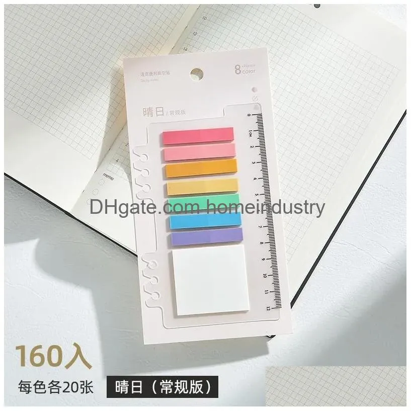 Notes Wholesale Colorf Creative Sticky Notes Pad Combination Selfadhesive Memo Scrapbooking Diary School Office Accessories Stationery Dhnx5