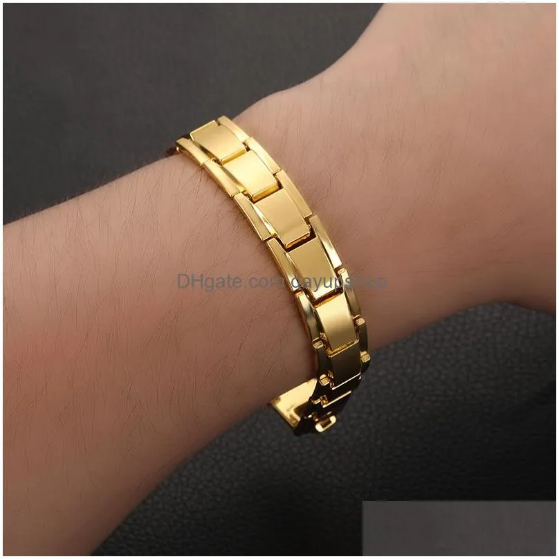 Bangle Update Hematite Magnets Healthy Power Bracelet Bangle Women Mens Bracelets Wristband Fashion Jewelry Drop Delivery Jewelry Bra Dhvjv