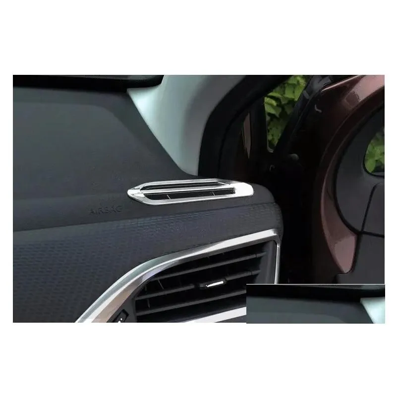 Chromium Styling Styling High Quality Car Accessories Airconditioning Outlet Er Abs Chrome Plate For Peugeot 2008 3Door 5Door Hatchbac Dhk7G