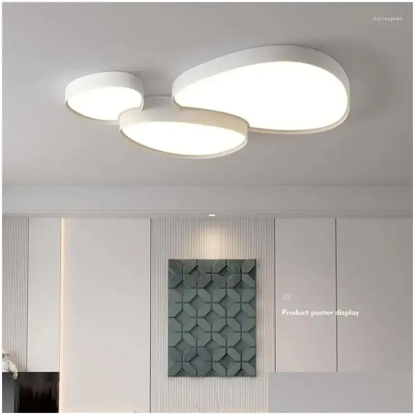 Ceiling Lights Living Room Cloud Lamp Modern Led Chandeliers For Dining Bedroom Simple Home Decoration Drop Delivery Lighting Indoor Dhjg3