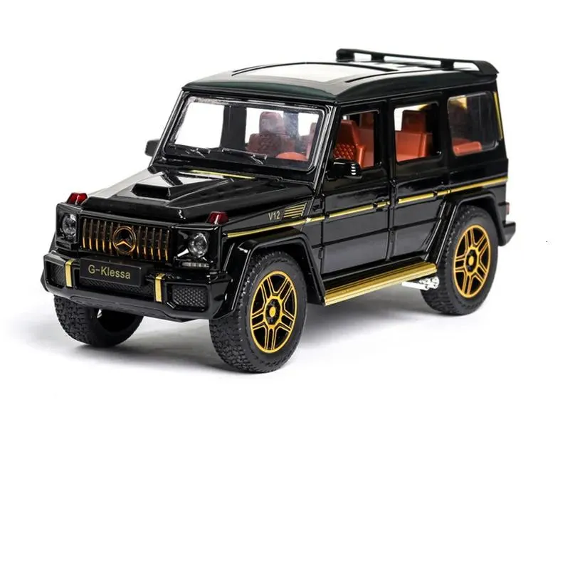 Aircraft Modle 1/24 G63 G65 Suv Alloy Car Model Die-Cast Metal Toy Off-Road Simation Of Sound And Light Collection Childrens Drop Del Dhs5D