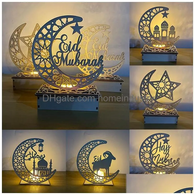 Other Event & Party Supplies Led Ramadan Light Lamp Eid Mubarak Decoration For Home Kareem Hanging Lantern Islam Muslim Event Party Su Dhwp4