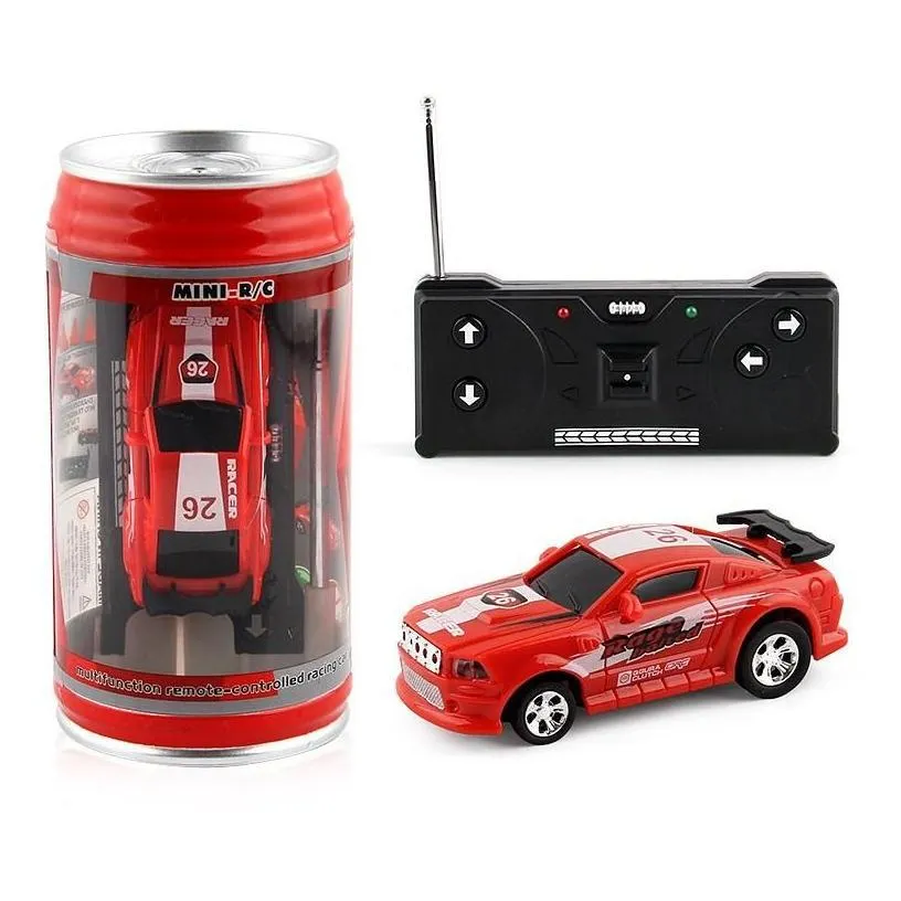 electric/rc car rc creative coke can mini remote control cars collection radio controlled vehicle toy for boys kids gift in radom dr