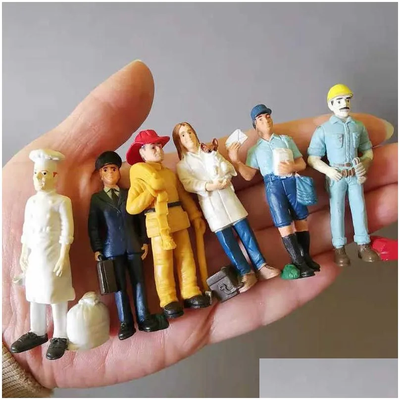 Decorative Objects & Figurines Family Boy Girl Dad Mom/Miniatures People/Lovely Figurine/Fairy Garden Gnome/Terrarium/Statue/Home/Doll Dhmbp
