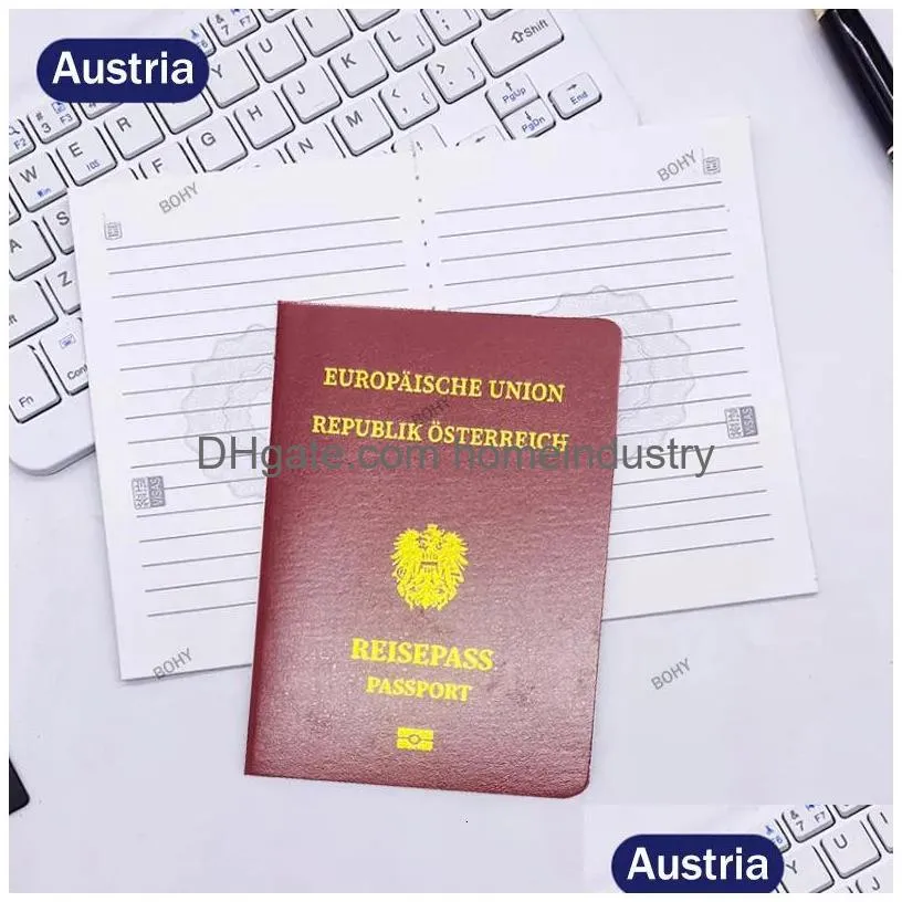 Notepads Wholesale Notepads 32 Countries Passport Creative Prop Notebook Stationery For School Supplies Journal Gift Filming Simation Dhscn