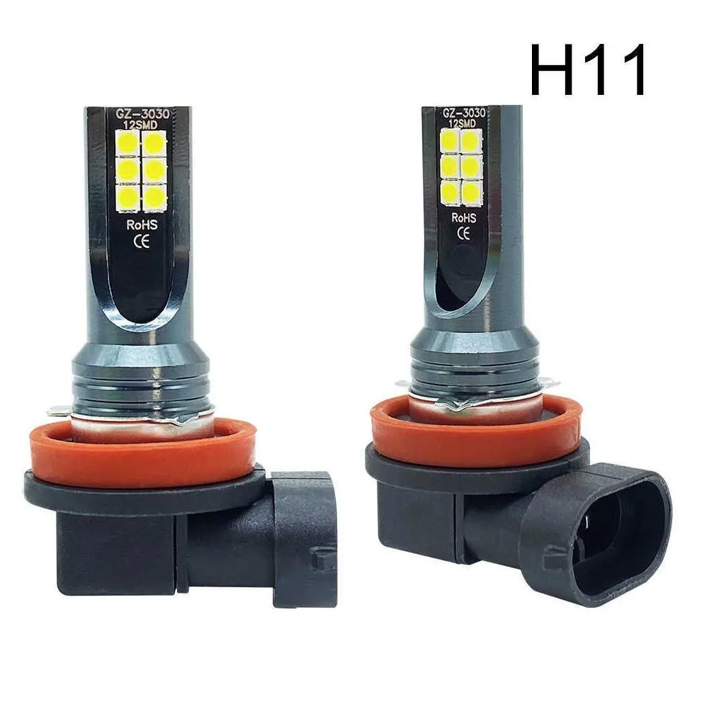 Car Headlights New 2Pcs H4 H7 Led Headlight H11 H8 H9 H1 H3 Car Fog Light Bbs 9005 9006 Hb3 Hb4 Driving Running Lamps 12000Lm 12V Drop Dhpu1