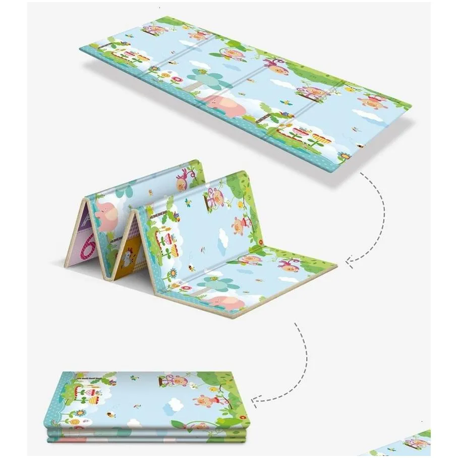 Baby Rugs & Playmats Baby Rugs Playmats Play Mat Foldable Puzzle Xpe Educational Children Carpet In The Nursery Climbing Pad Kid Rug A Dhd2Z