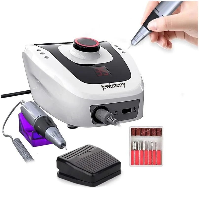 Nail Drill & Accessories 35W 40000Rpm Jd700 Pro Electric Nail Drill Hine Equipment Manicure Pedicure Files Art Pen Set Drop Delivery H Dhvbr