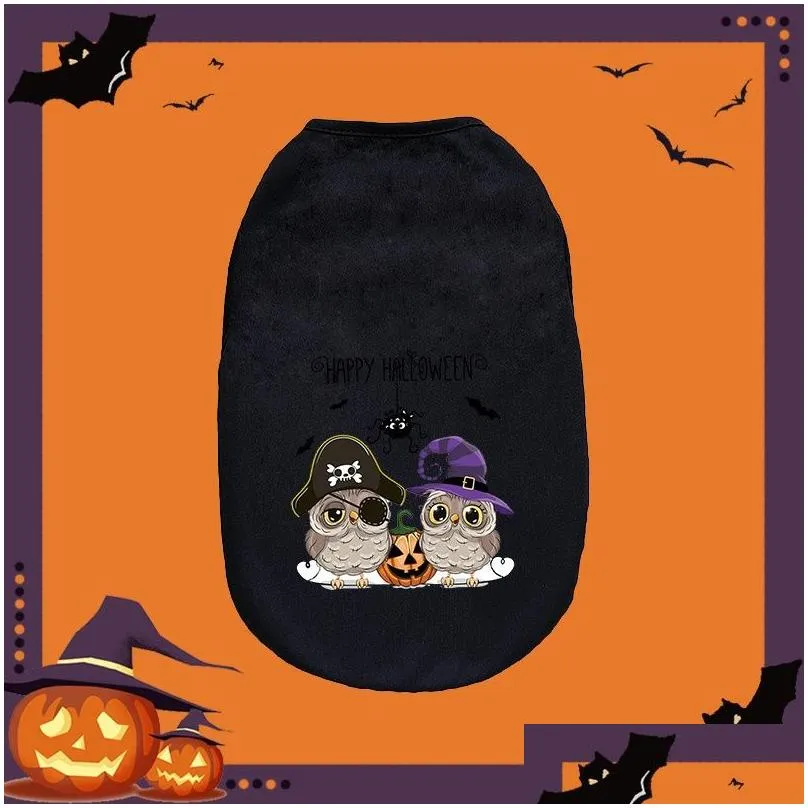 Dog Apparel Halloween Funny Pet Clothing Cat/Dog Small And Medium Dog Vest Drop Delivery Home Garden Pet Supplies Dog Supplies Dhp7J