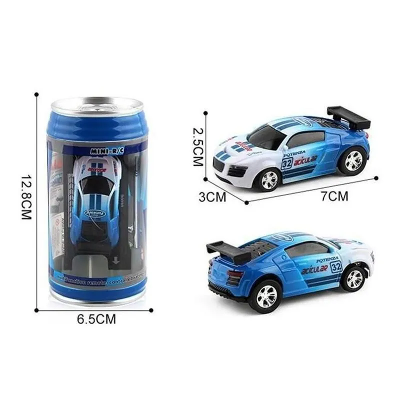 electric/rc car rc car creative coke can mini remote control cars collection radio controlled vehicle toy for boys kids gift in radom