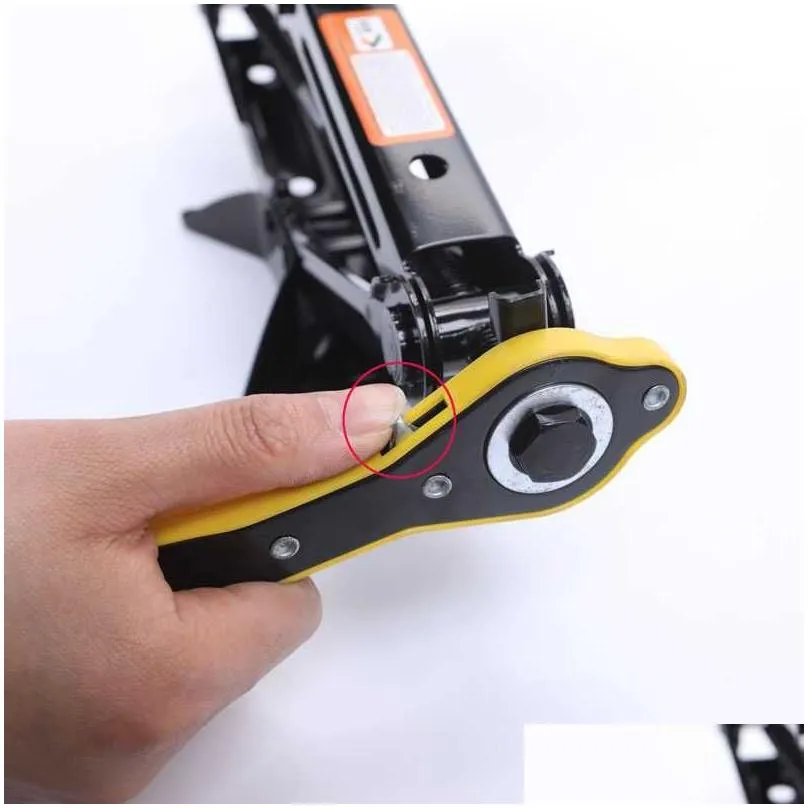 Lifting Tools & Accessories New Car Labor-Saving Jack Ratchet Wrench Scissor Garage Tire Wheel Lug Handle Repair Tool Drop Delivery Au Dhklf