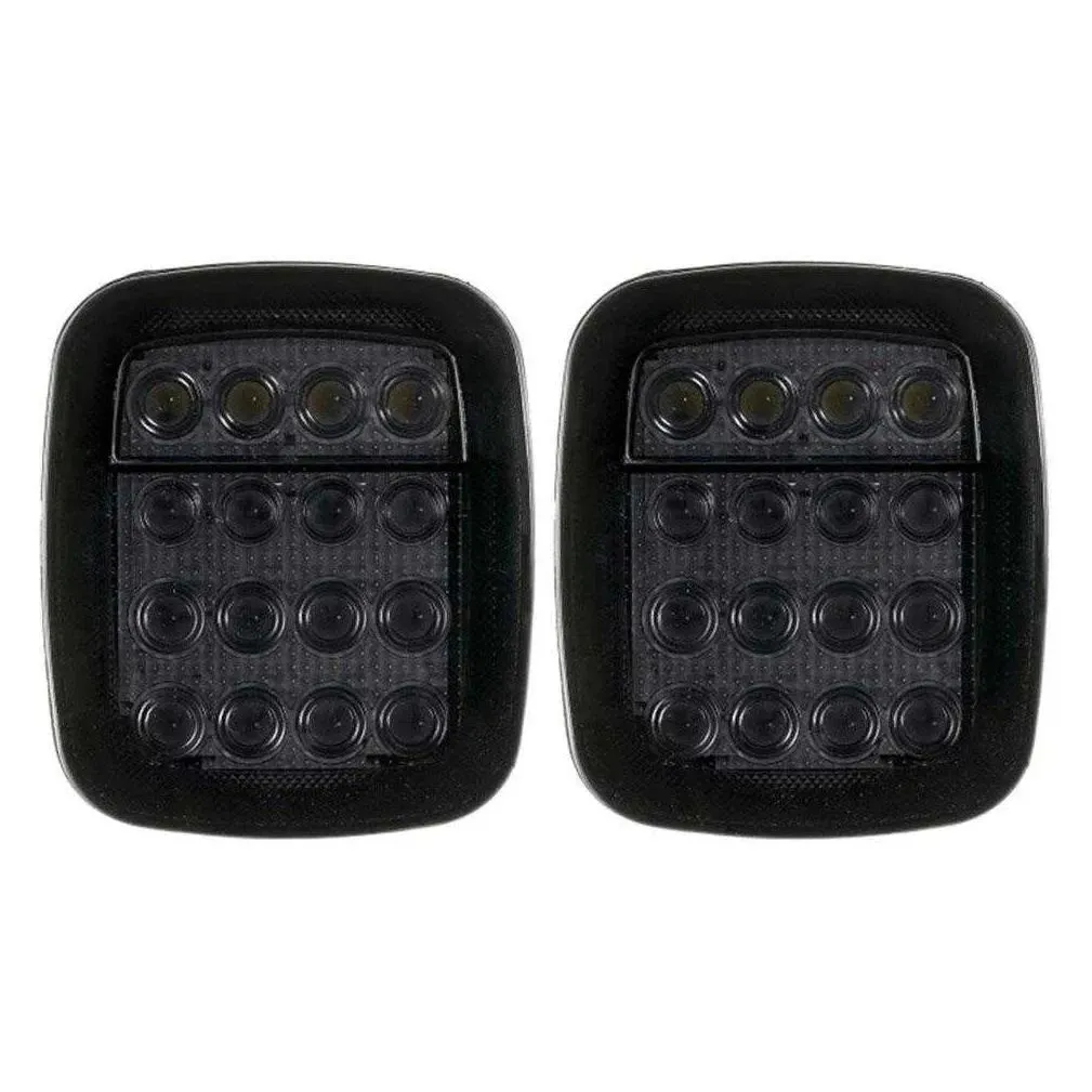 Other Auto Parts New 2Pcs 16 Leds Tail Light Brake Reverse For Wrangler Yj Tj Cj Cj5 Cj7 Jeep Truck Boat Lorry Van Trailer Caravan Lig Dh4Gc