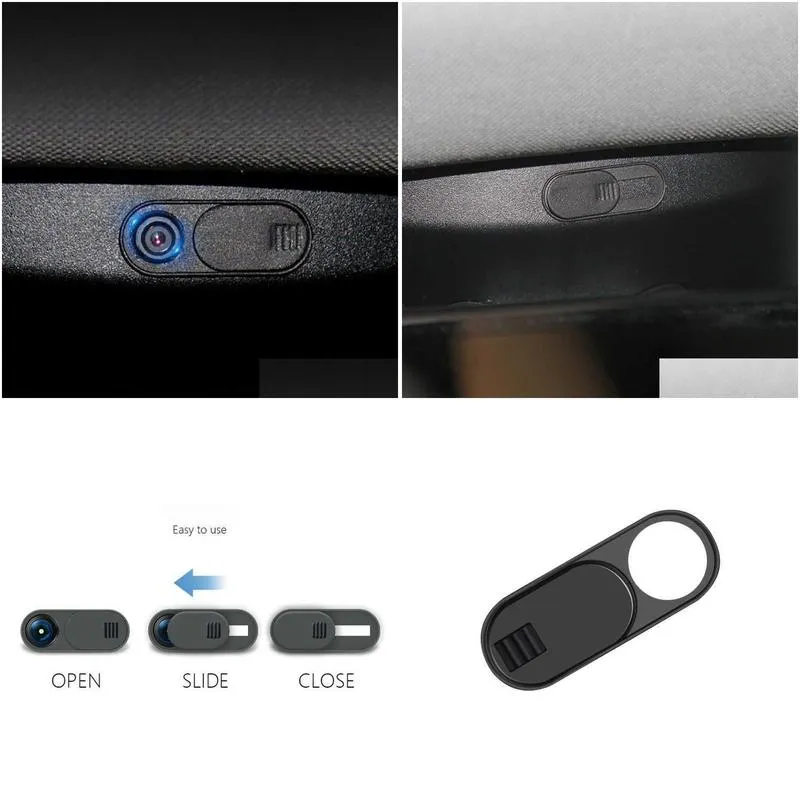 Other Interior Accessories New 1Pc For Tesla Model 3 Y - 2021 2022 Interior Webcam Er Privacy Camera Protection Case Retrofit Accessor Dh6Tj