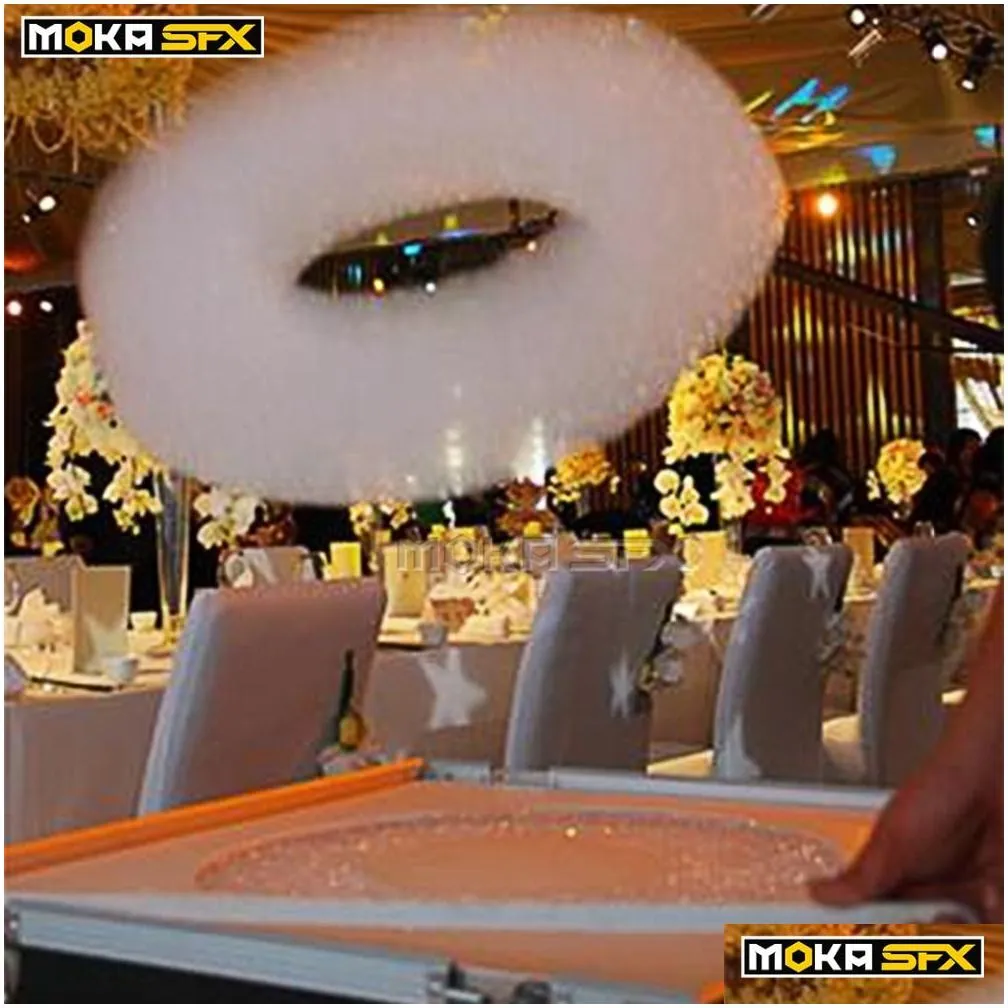Other Stage Lighting Cloud Maker Hine Colorf Foam Bubble Flowing Fly Up Flight Case Packing For Celebration Wedding Drop Delivery Ligh Dhyvc