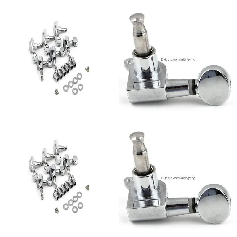 6r right 6l left 3l3r string tuning pegs tuners tuner chrome inline guitar machine head 6r right3133219